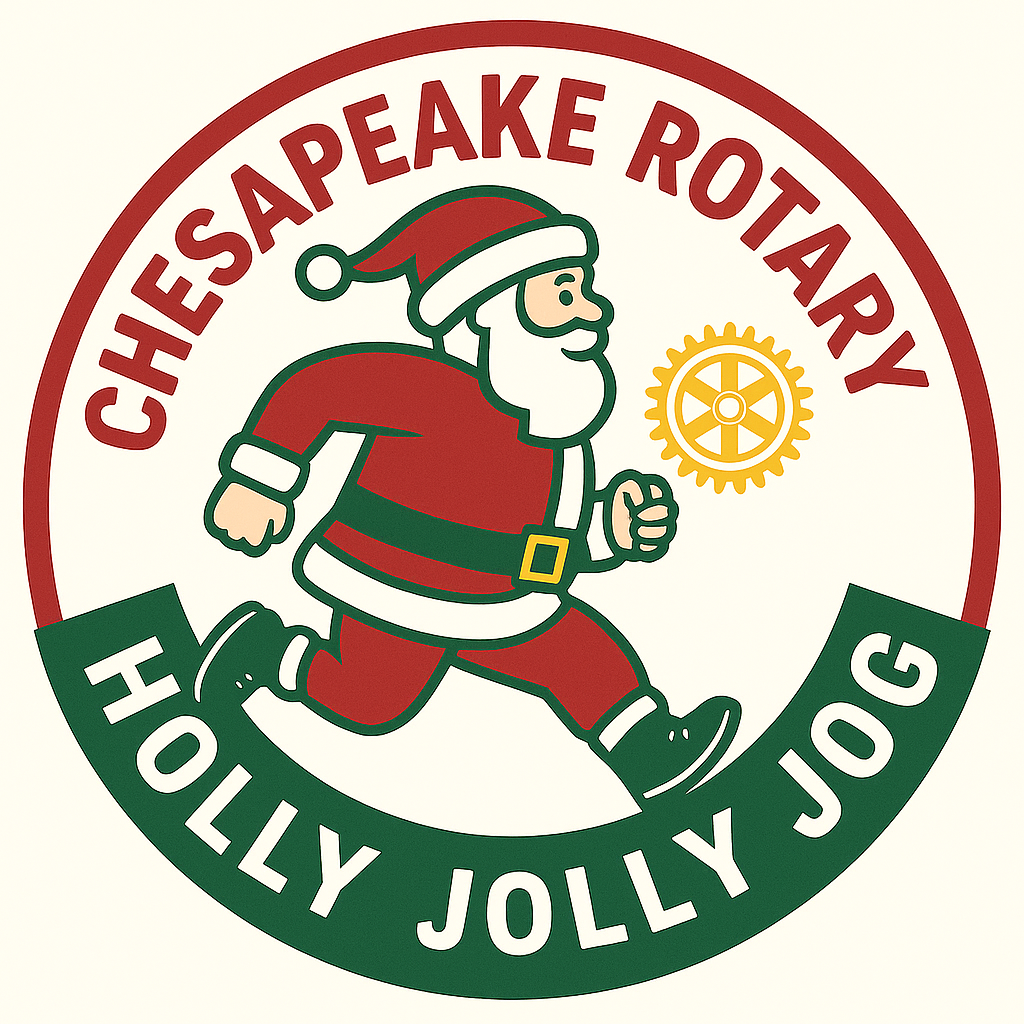 Chesapeake Rotary Holly Jolly Jog logo